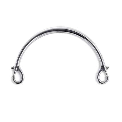 Manico per borsa con con ganci - Argento
