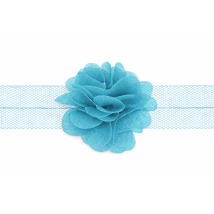 Nastro organza con fiori - Tuchese
